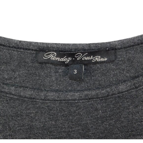 Rendez-Vous Paris Charcoal Gray Spaghetti-Strap Camisole Tank – Size 3 (M) - Picture 3 of 5